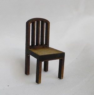 miniature dining chair 3cm tall