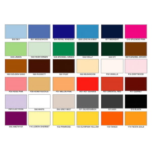 felt colour chart