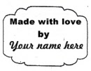 cartouche made with love